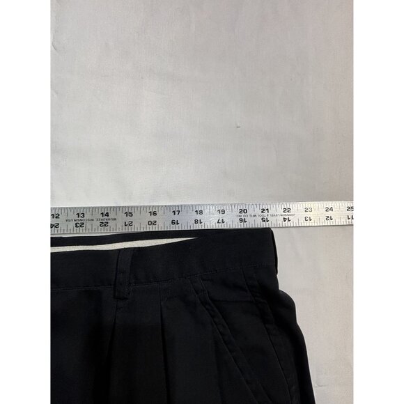 Tommy Bahama Black Silk Shorts Men's 42 Pleated Educore Preppy Relax Fit - Picture 6 of 8